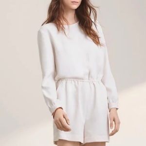 Aritzia Wilfred Grignard BLACK Long Sleeve Romper